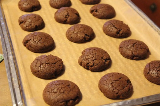 Cookies after baking.
