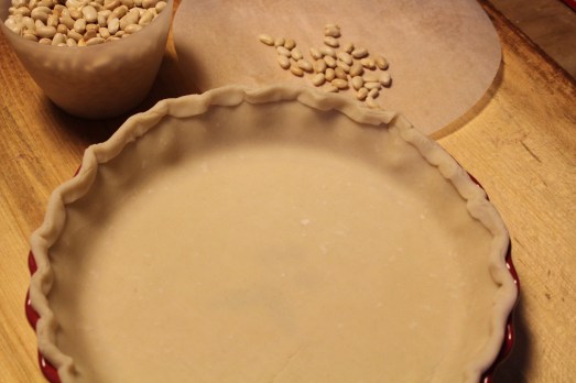 Make the pie shell and chill for 30 minutes.